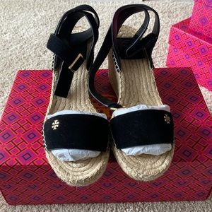 Tory Burch Black Espadrilles